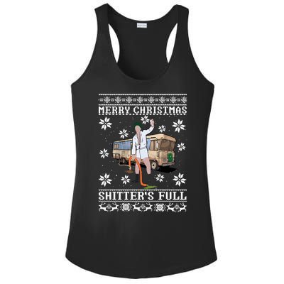 Shitters Full Christmas Ugly Christmas Vacation Ladies PosiCharge Competitor Racerback Tank