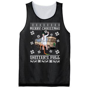 Shitters Full Christmas Ugly Christmas Vacation Mesh Reversible Basketball Jersey Tank