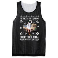 Shitters Full Christmas Ugly Christmas Vacation Mesh Reversible Basketball Jersey Tank