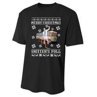 Shitters Full Christmas Ugly Christmas Vacation Performance Sprint T-Shirt