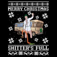 Shitters Full Christmas Ugly Christmas Vacation Womens Tank Top