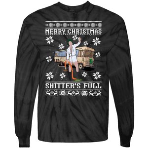 Shitters Full Christmas Ugly Christmas Vacation Tie-Dye Long Sleeve Shirt