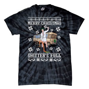 Shitters Full Christmas Ugly Christmas Vacation Tie-Dye T-Shirt