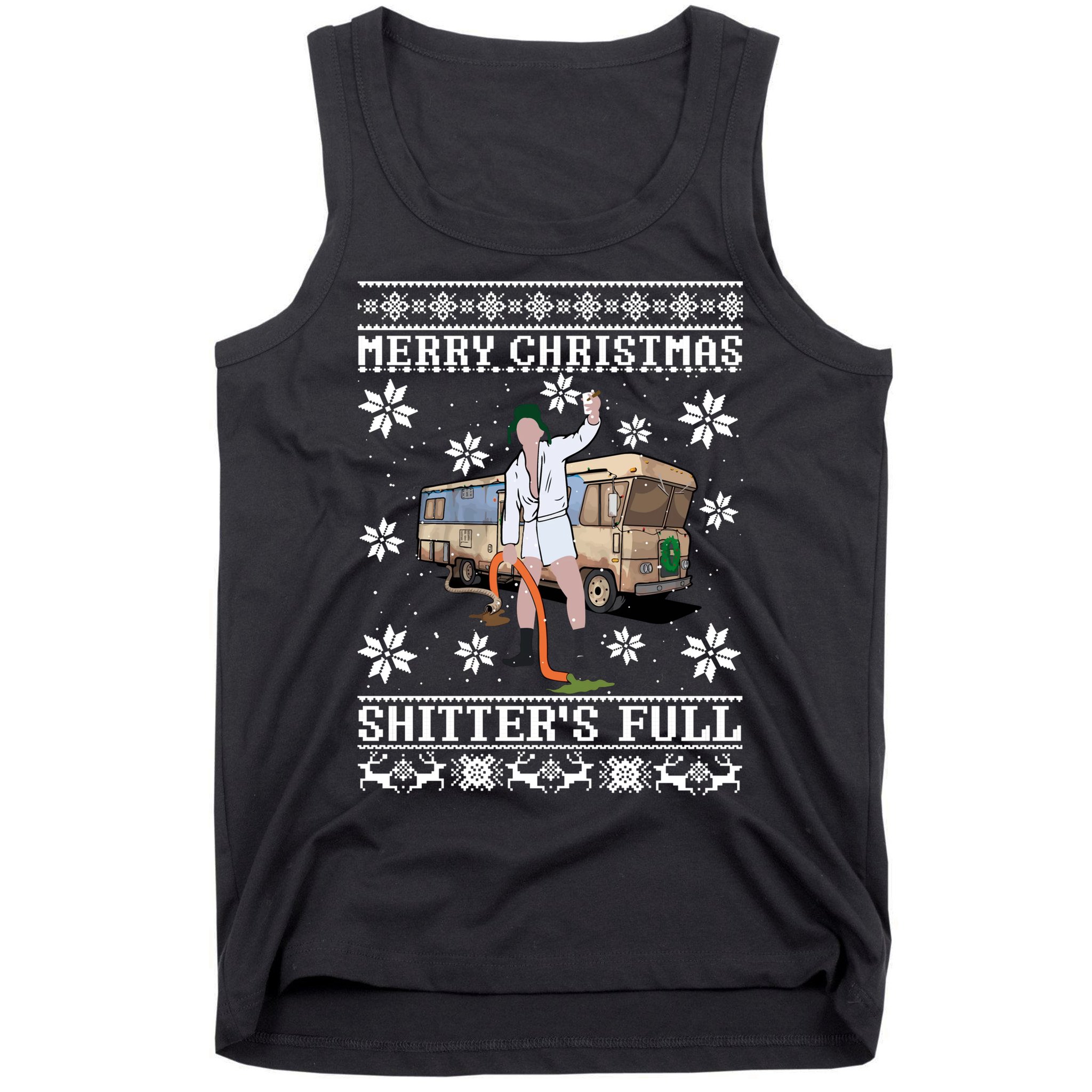 Shitters Full Christmas Ugly Christmas Vacation Tank Top