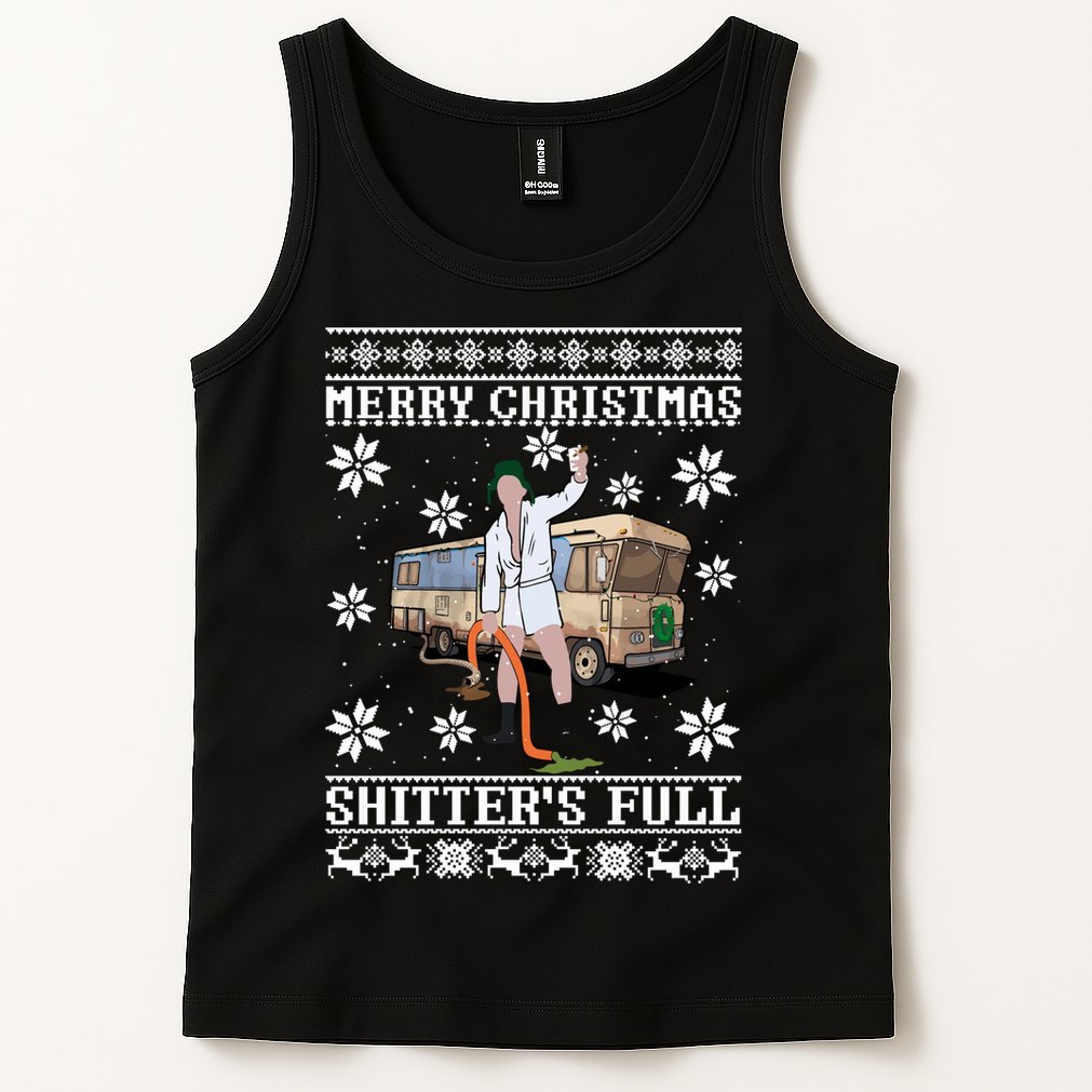 Shitters Full Christmas Ugly Christmas Vacation Tank Top