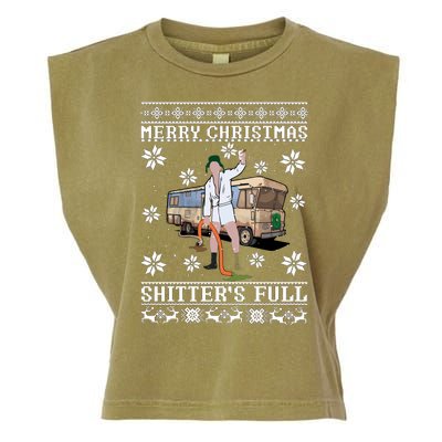 Shitters Full Christmas Ugly Christmas Vacation Garment-Dyed Women's Muscle Tee