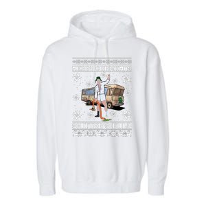 Shitters Full Christmas Ugly Christmas Vacation Garment-Dyed Fleece Hoodie