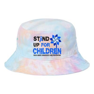 Standup For Children Child Abuse Prevention Awareness Month Gift Tie Dye Newport Bucket Hat