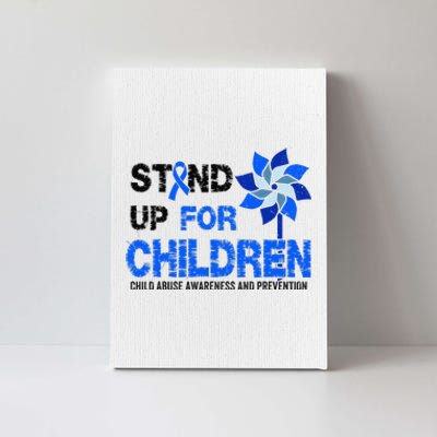 Standup For Children Child Abuse Prevention Awareness Month Gift Canvas