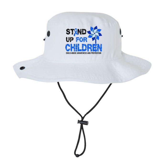 Standup For Children Child Abuse Prevention Awareness Month Gift Legacy Cool Fit Booney Bucket Hat