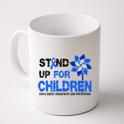 Standup For Children Child Abuse Prevention Awareness Month Gift Coffee Mug