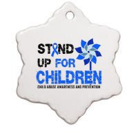 Standup For Children Child Abuse Prevention Awareness Month Gift Ceramic Star Ornament