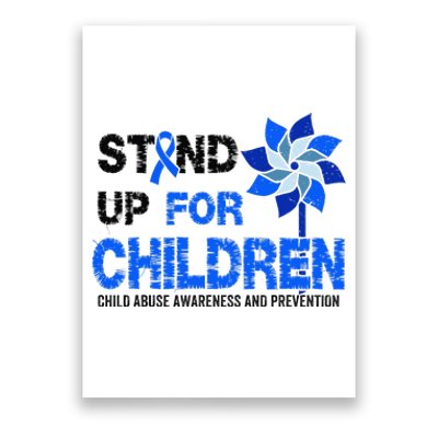 Standup For Children Child Abuse Prevention Awareness Month Gift Poster