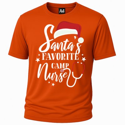 Santa Favorite Camp Nurse Outfit Funny Cute Xmas Gift Cooling Performance Crew T-Shirt