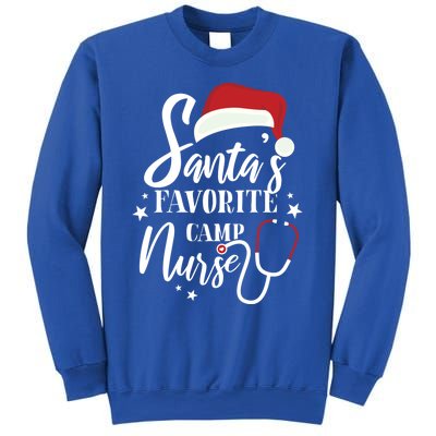 Santa Favorite Camp Nurse Outfit Funny Cute Xmas Gift Sweatshirt