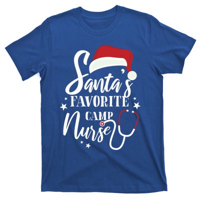 Santa Favorite Camp Nurse Outfit Funny Cute Xmas Gift T-Shirt