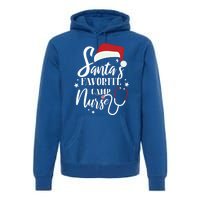 Santa Favorite Camp Nurse Outfit Funny Cute Xmas Gift Premium Hoodie