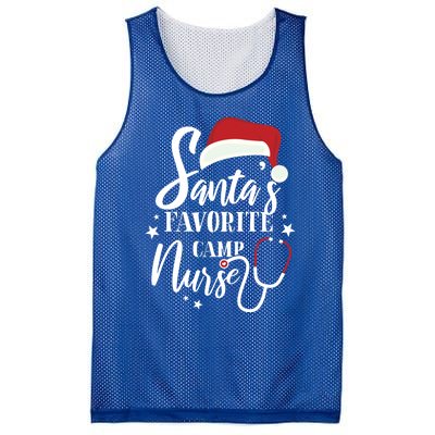 Santa Favorite Camp Nurse Outfit Funny Cute Xmas Gift Mesh Reversible Basketball Jersey Tank