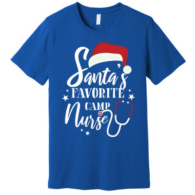 Santa Favorite Camp Nurse Outfit Funny Cute Xmas Gift Premium T-Shirt