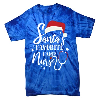 Santa Favorite Camp Nurse Outfit Funny Cute Xmas Gift Tie-Dye T-Shirt