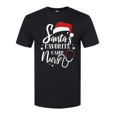 Santa Favorite Camp Nurse Outfit Funny Cute Xmas Gift Softstyle® CVC T-Shirt