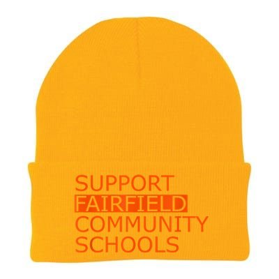 Support Fairfield Community Schools Knit Cap Winter Beanie