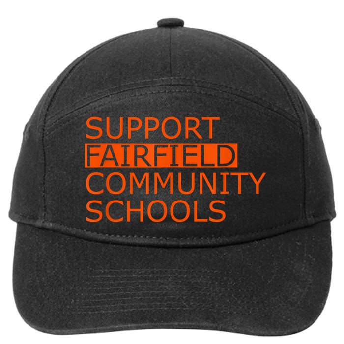 Support Fairfield Community Schools 7-Panel Snapback Hat