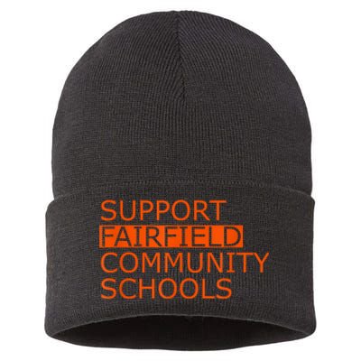 Support Fairfield Community Schools Sustainable Knit Beanie