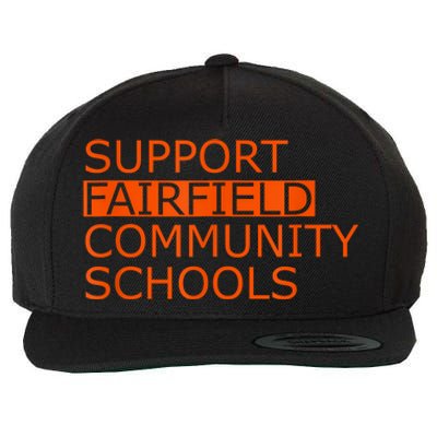 Support Fairfield Community Schools Wool Snapback Cap