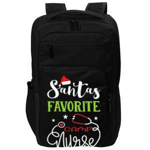 Santa Favorite Camp Nurse Xmas Light Hat Rn Christmas Great Gift Impact Tech Backpack