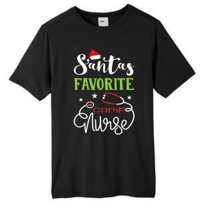 Santa Favorite Camp Nurse Xmas Light Hat Rn Christmas Great Gift Tall Fusion ChromaSoft Performance T-Shirt