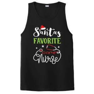 Santa Favorite Camp Nurse Xmas Light Hat Rn Christmas Great Gift PosiCharge Competitor Tank