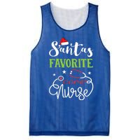 Santa Favorite Camp Nurse Xmas Light Hat Rn Christmas Great Gift Mesh Reversible Basketball Jersey Tank