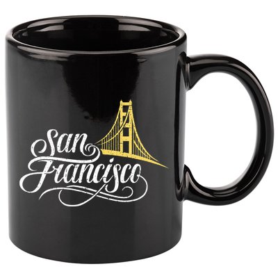 San Francisco California Golden Gate Bridge Vintage 11oz C Handle Ceramic Mug