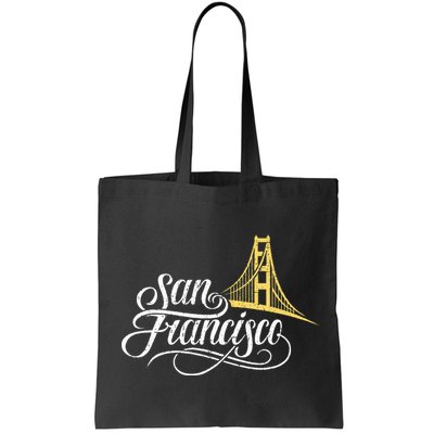 San Francisco California Golden Gate Bridge Vintage Bag