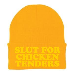 Slut For Chicken Tenders Funny Gag Gift Knit Cap Winter Beanie