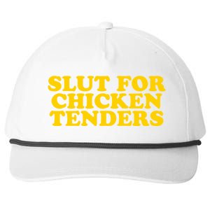 Slut For Chicken Tenders Funny Gag Gift Snapback Five-Panel Rope Hat