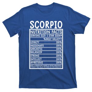 Scorpio Facts Cool Gift Funny Scorpio Birthday Zodiac Humor Cute Gift T-Shirt