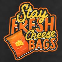 Stay Fresh Cheese Bags Dairy Cream Cheese And Parmesan 7 Panel Mesh Trucker Snapback Hat