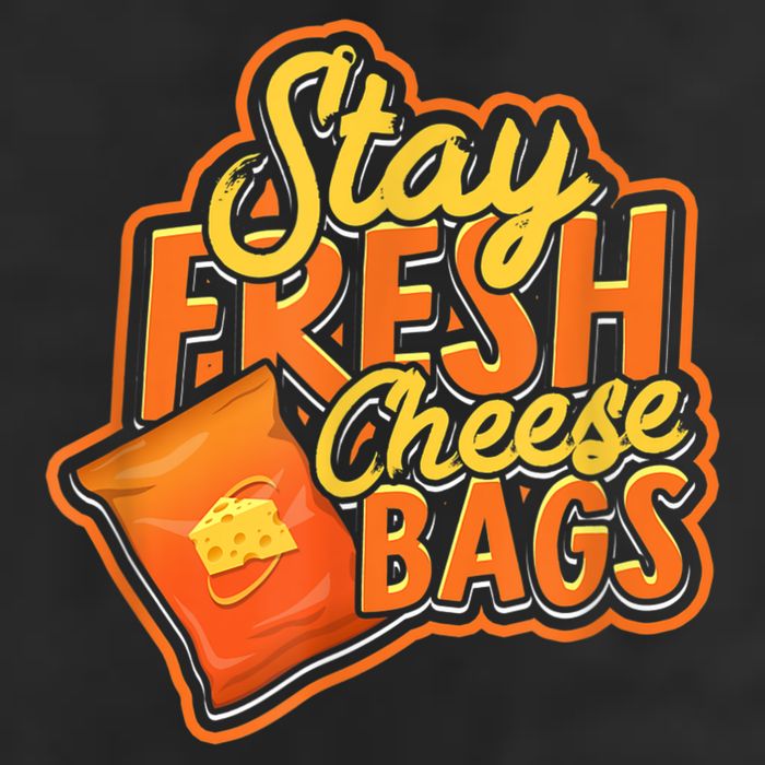 Stay Fresh Cheese Bags Dairy Cream Cheese And Parmesan 7 Panel Mesh Trucker Snapback Hat