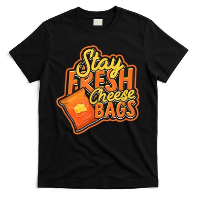 Stay Fresh Cheese Bags Dairy Cream Cheese And Parmesan T-Shirt