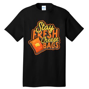 Stay Fresh Cheese Bags Dairy Cream Cheese And Parmesan Tall T-Shirt