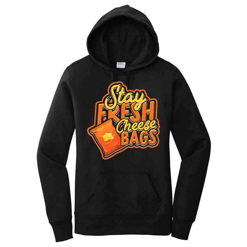 Stay Fresh Cheese Bags Dairy Cream Cheese And Parmesan Women's Pullover Hoodie