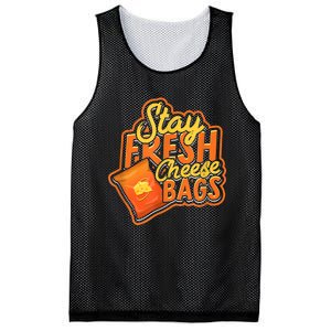 Stay Fresh Cheese Bags Dairy Cream Cheese And Parmesan Mesh Reversible Basketball Jersey Tank