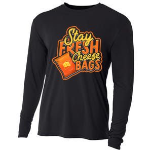 Stay Fresh Cheese Bags Dairy Cream Cheese And Parmesan Cooling Performance Long Sleeve Crew