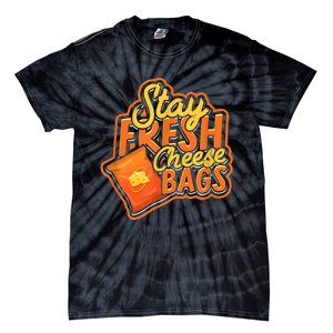 Stay Fresh Cheese Bags Dairy Cream Cheese And Parmesan Tie-Dye T-Shirt