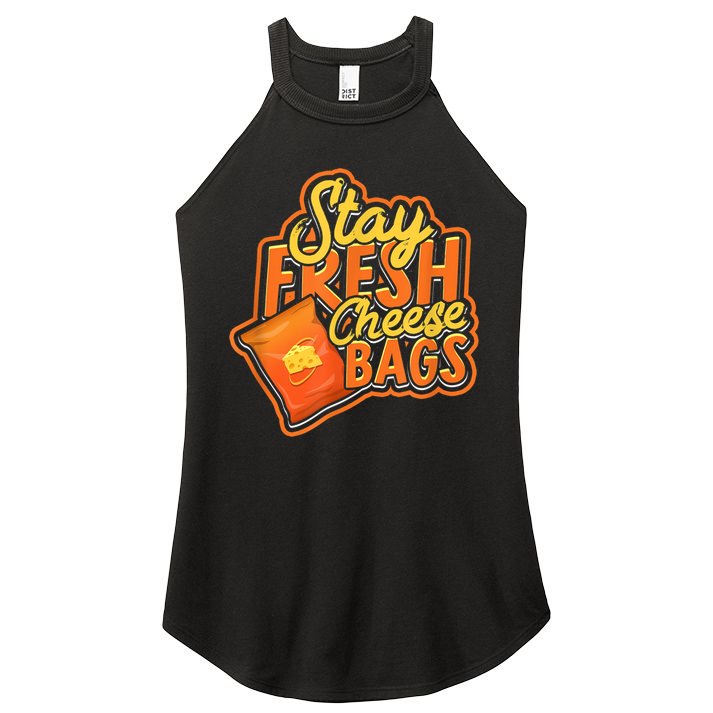 Stay Fresh Cheese Bags Dairy Cream Cheese And Parmesan Women's Perfect Tri Rocker Tank