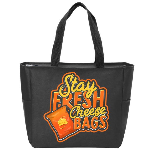 Stay Fresh Cheese Bags Dairy Cream Cheese And Parmesan Zip Tote Bag