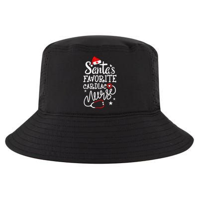 Santa's Favorite Cardiac Nurse Rn Merry Christmas Nurse Crew Gift Cool Comfort Performance Bucket Hat