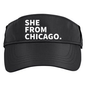 She From Chicago Adult Drive Performance Visor